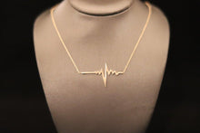 Load image into Gallery viewer, Heartbeat Gold Pendant
