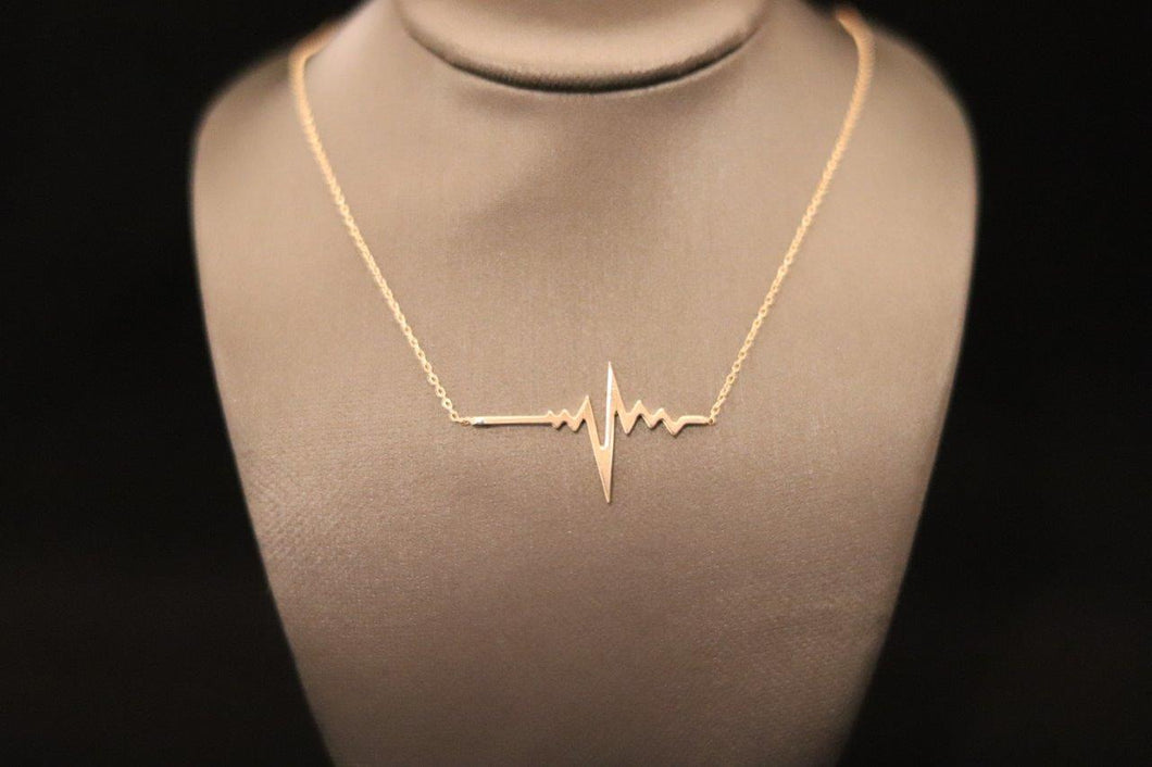 Heartbeat Gold Pendant